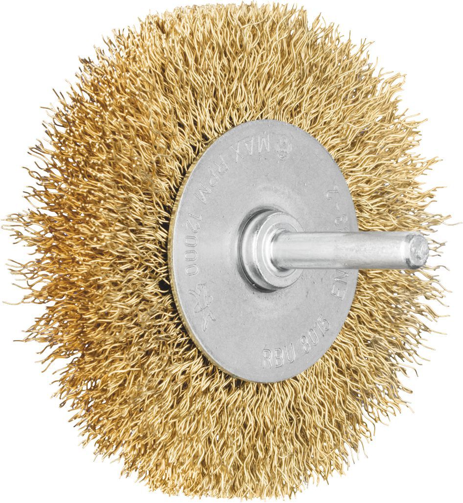 PFERD MOUNTED WHEEL BRUSH BRASS/PLASTIC WIRE 80X15X6MM MES 0.30 SG